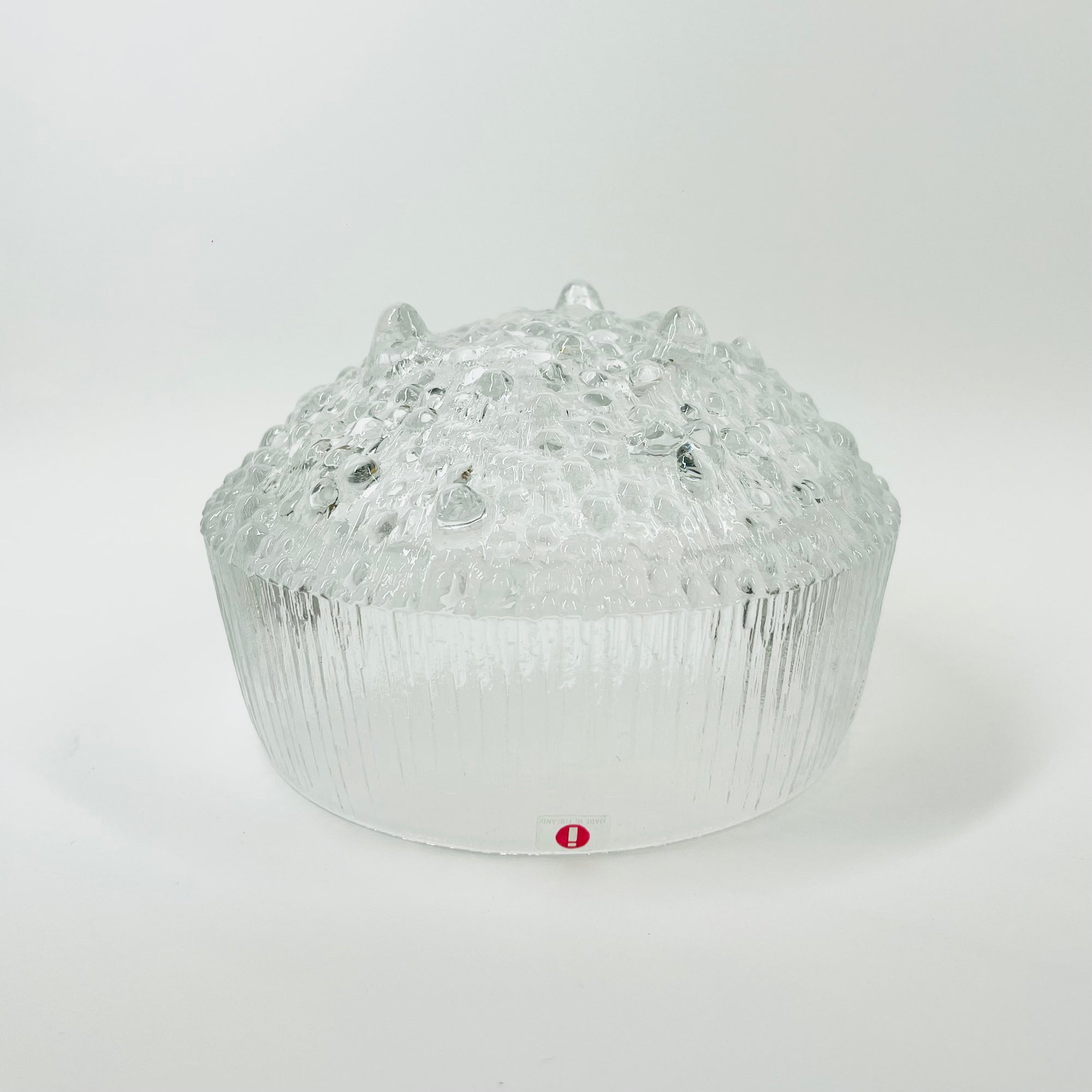 1970s IITTALA ULTIMA THULE ICE GLASS BOWL