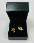 1950s 14K GOLD PANTHER STUD EARRINGS
