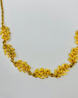 80s YVES ROCHER LEAF LINKS NECKLACE