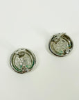 1950s CINER GOLD PLATED ROMAN COIN CLIP ON EARRINGS