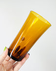 1970s ITALIAN AMBER HIGHBALL GLASSES
