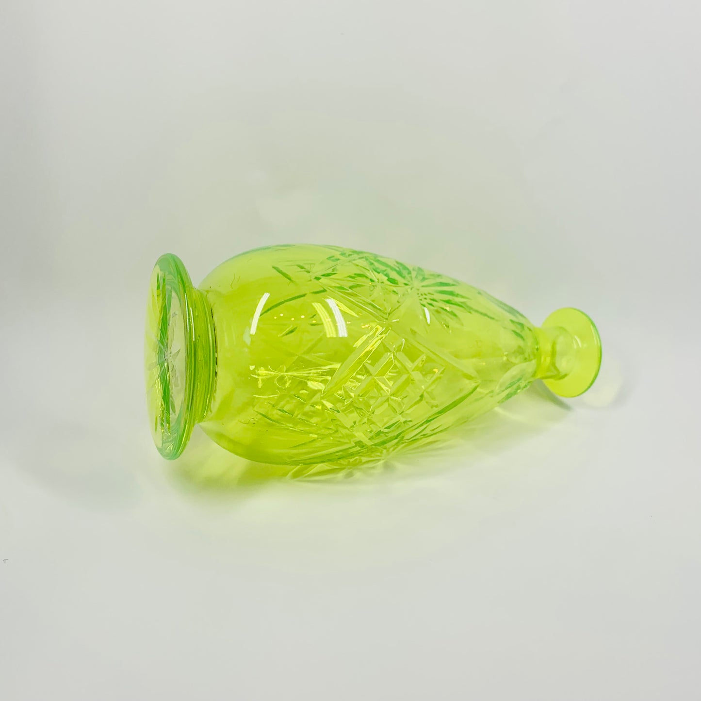 ANTIQUE URANIUM GLASS DECANTER SET