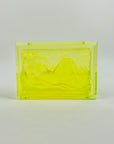 URANIUM GLASS NUDE MOTIF LIDDED BOX