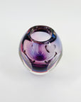 1950s PINK PURPLE SOMMERSO MURANO SOMMERSO FACETED GLASS POSY VASE