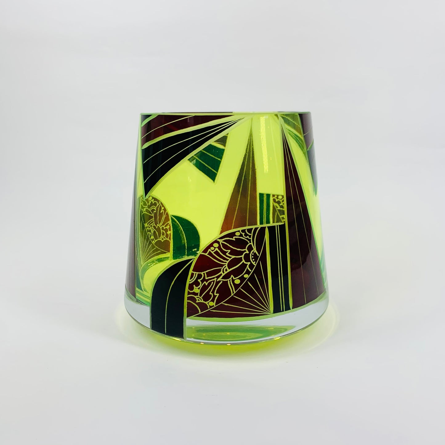 KARL PALDA URANIUM RUBY VASE