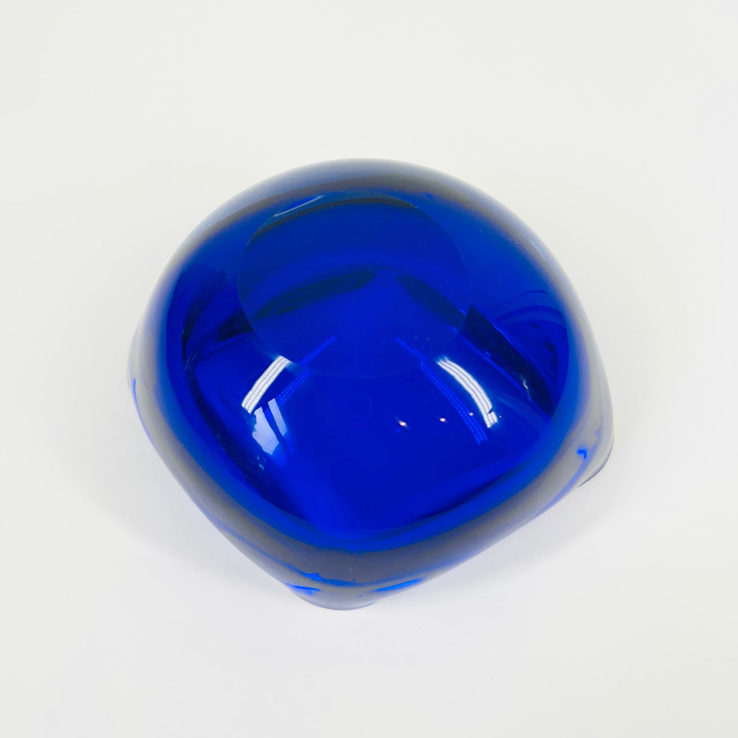 1950s COBALT BLUE MURANO SOMMERSO GLASS BOWL