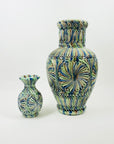1990s F.VISSER TIE DYE PORCELAIN VASE
