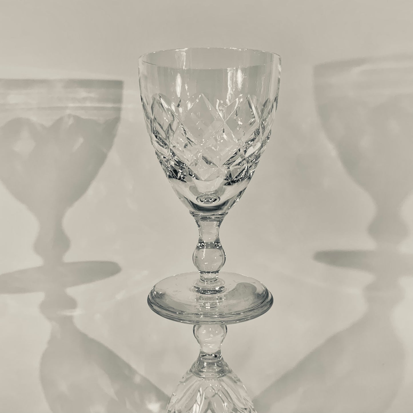 ANTIQUE CUT SCOTTISH CRYSTAL GLASSES