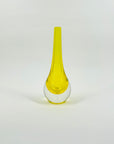 1950s MURANO YELLOW SOMMERSO GLASS PAPERWEIGHT MINI VASE