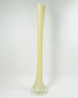 1960s ITALIAN EMPOLI CASED YELLOW GLASS TALL BOTTLE VASE