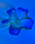 1940s URANIUM MURANO BLUE SOMMERSO GLASS BOWL