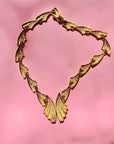 70s ANGEL WING LINKS CLEOPATRA NECKLACE