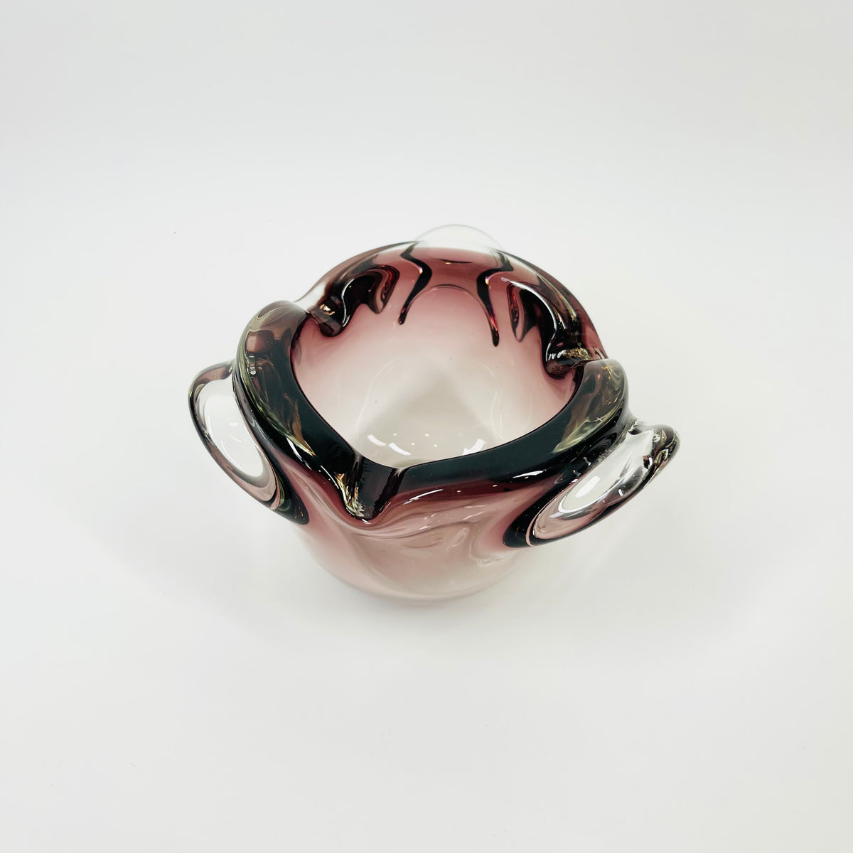 1950s AMETHYST PURPLE MURANO PINCHED BOWL/ASHTRAY