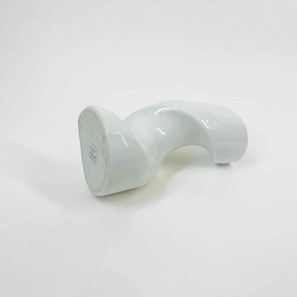 POST MODERN JAPANESE WHITE PORCELAIN POSY VASE