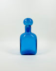 1970s BLENKO KINGFISHER BLUE GLASS DECANTER
