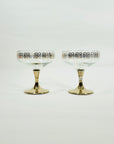 1950s GOLD GILDED GLASS COUPE