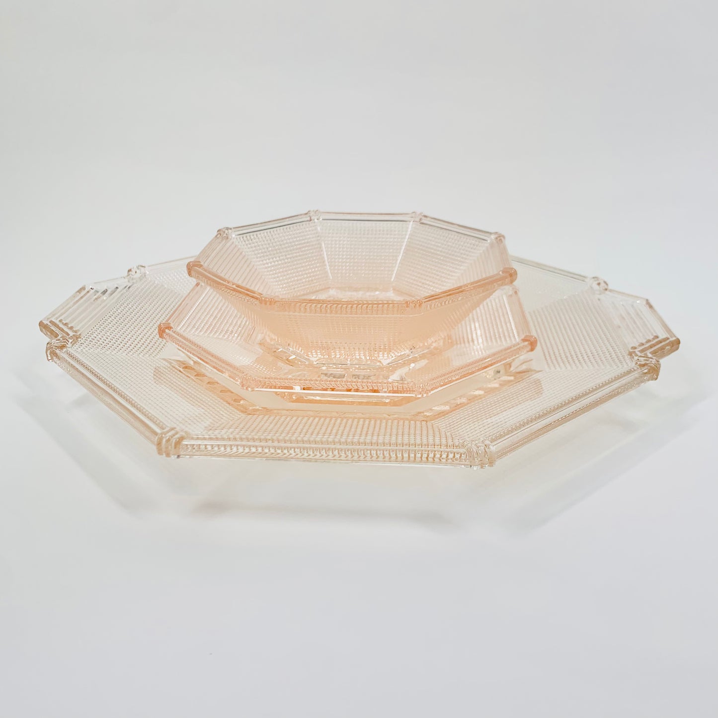 ART DECO PINK PLATE/BOWL