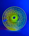 ANTIQUE URANIUM GLASS COMPORT