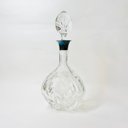 JG & SONS CUT CRYSTAL DECANTER