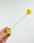 1950s HAND MADE MURANO GLASS DOG MOTIF SWIZZLE STICK