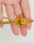 1998 CHANEL CC ARABESQUE FILIGREE BALLS & CHAIN FANCY LINKS NECKLACE/BELT