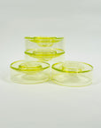 MIDCENTURY FINNISH URANIUM GLASS CAVIAR BOWL BY NANNY STILL FOR RIIHIMAEN LASI