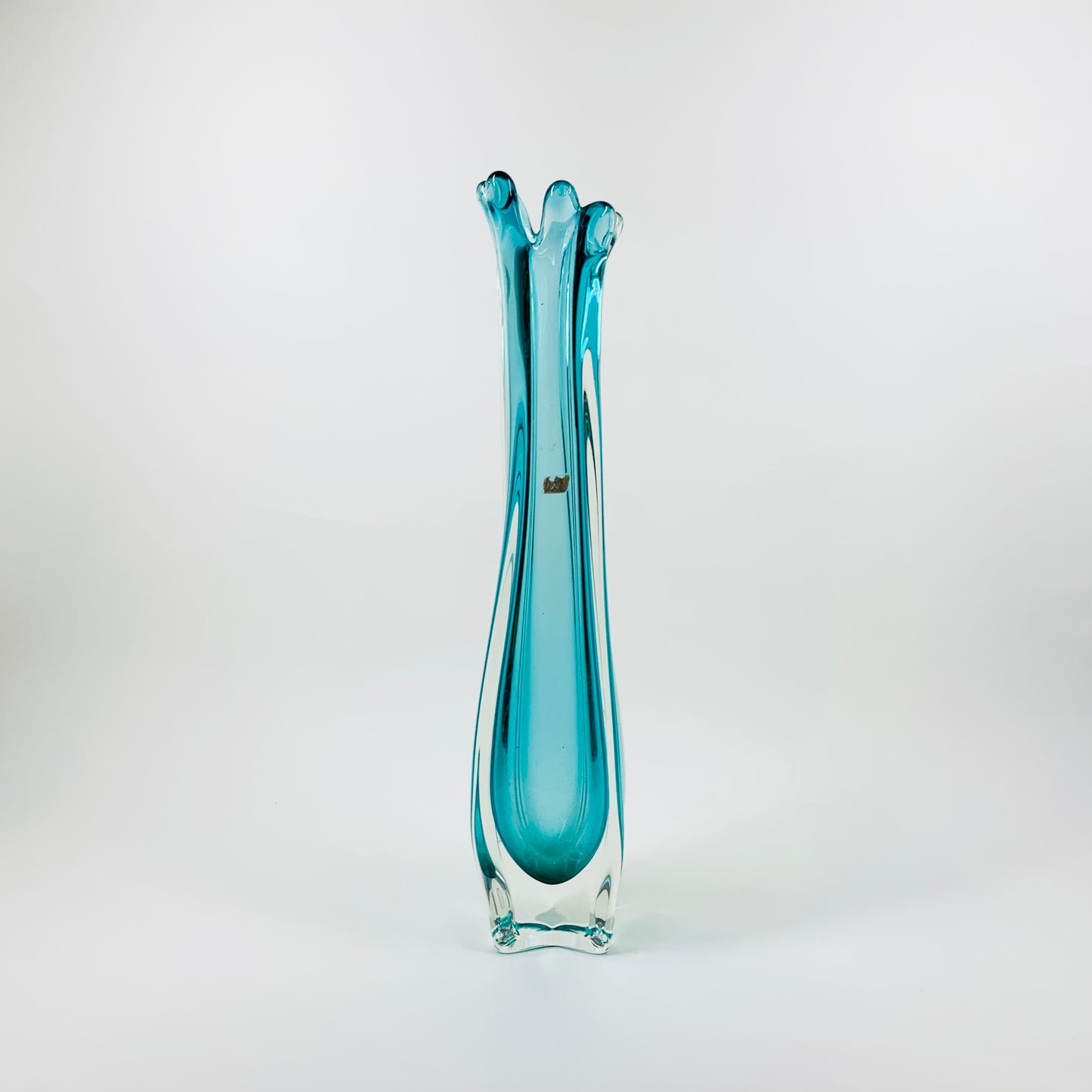 70s JAPANESE TURQUOISE/BLUE VASE