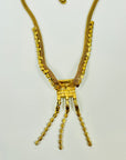 1950s CORO TURQUOISE WATERFALL LARIAT NECKLACE