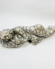 ABSTRACT CRACKLE POTTERY SCULPTURE