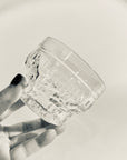 1970s ICE GLASS DESSERT BOWL