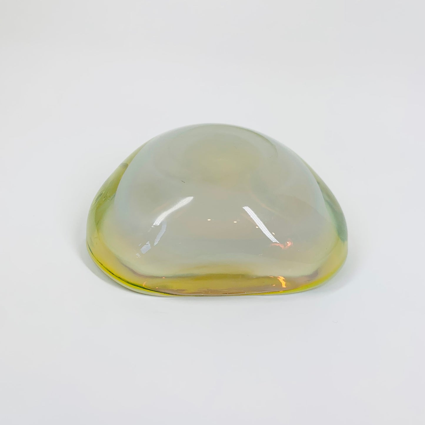 1950s LEMON OPALESCENT GLASS BOWL/ASHTRAY