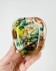 1960s MURANO HARLEQUIN SOMMESO ART GLASS GLASS POSY VASE