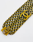 1997 LIMITED EDITION CHANEL CC LOGO BRONZE MESH BRACELET