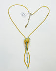 1950s CORO TURQUOISE KNOT WATERFALL LARIAT NECKLACE