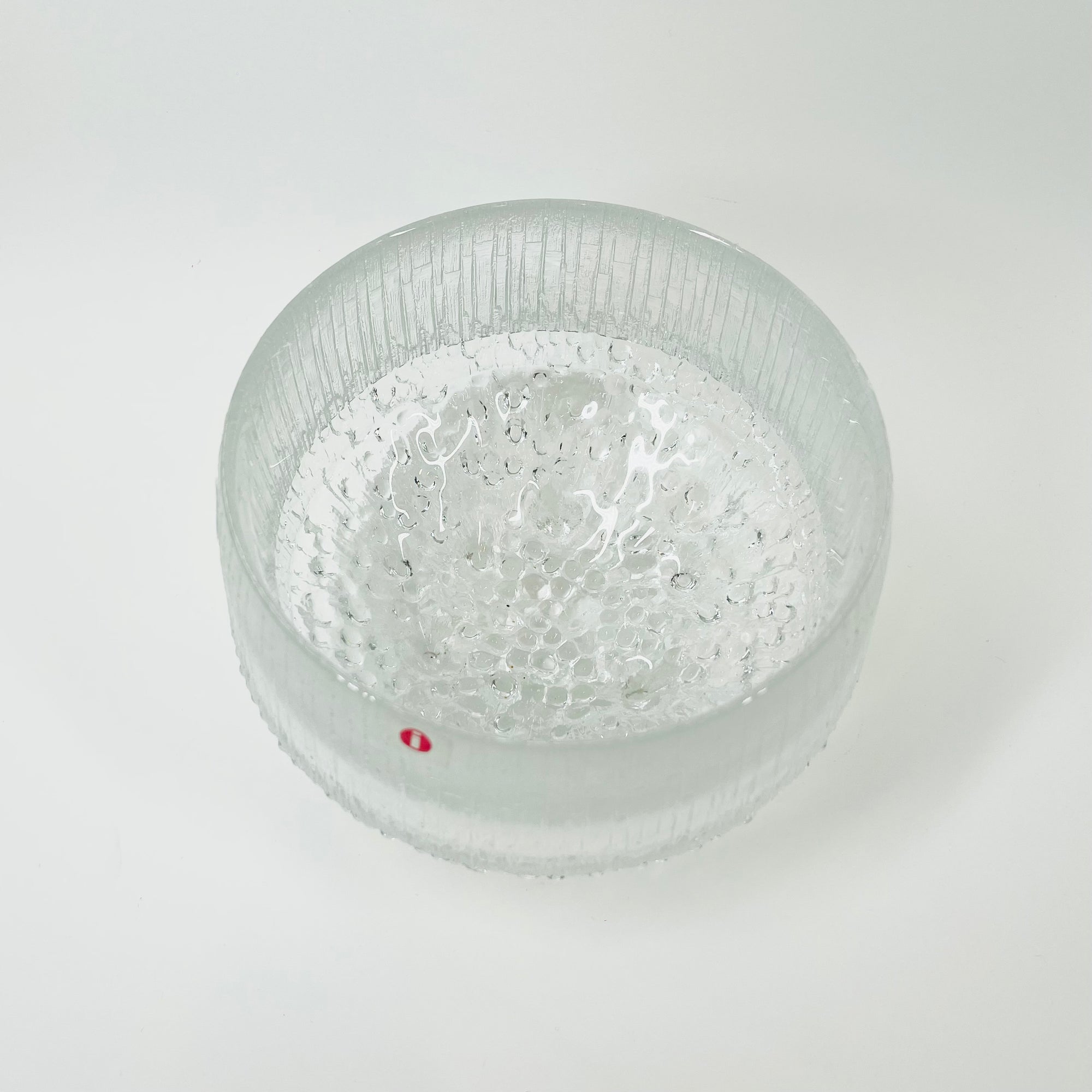 1970s IITTALA ULTIMA THULE ICE GLASS BOWL