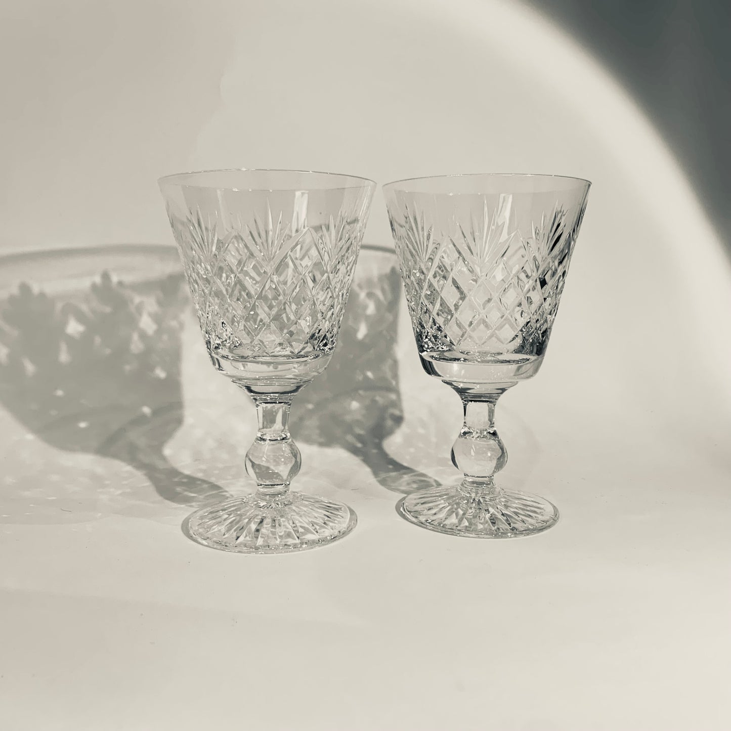 ANTIQUE STUART CRYSTAL GLASSES