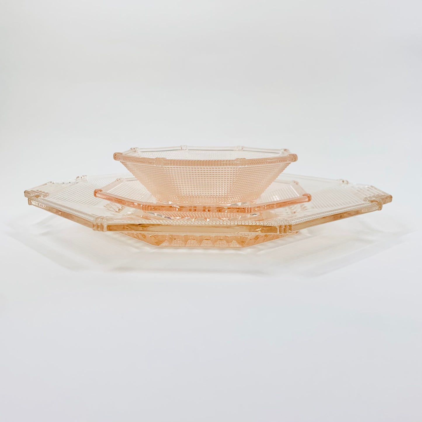 ART DECO PINK PLATE/BOWL