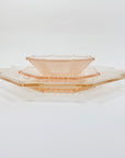 ART DECO PINK PLATE/BOWL