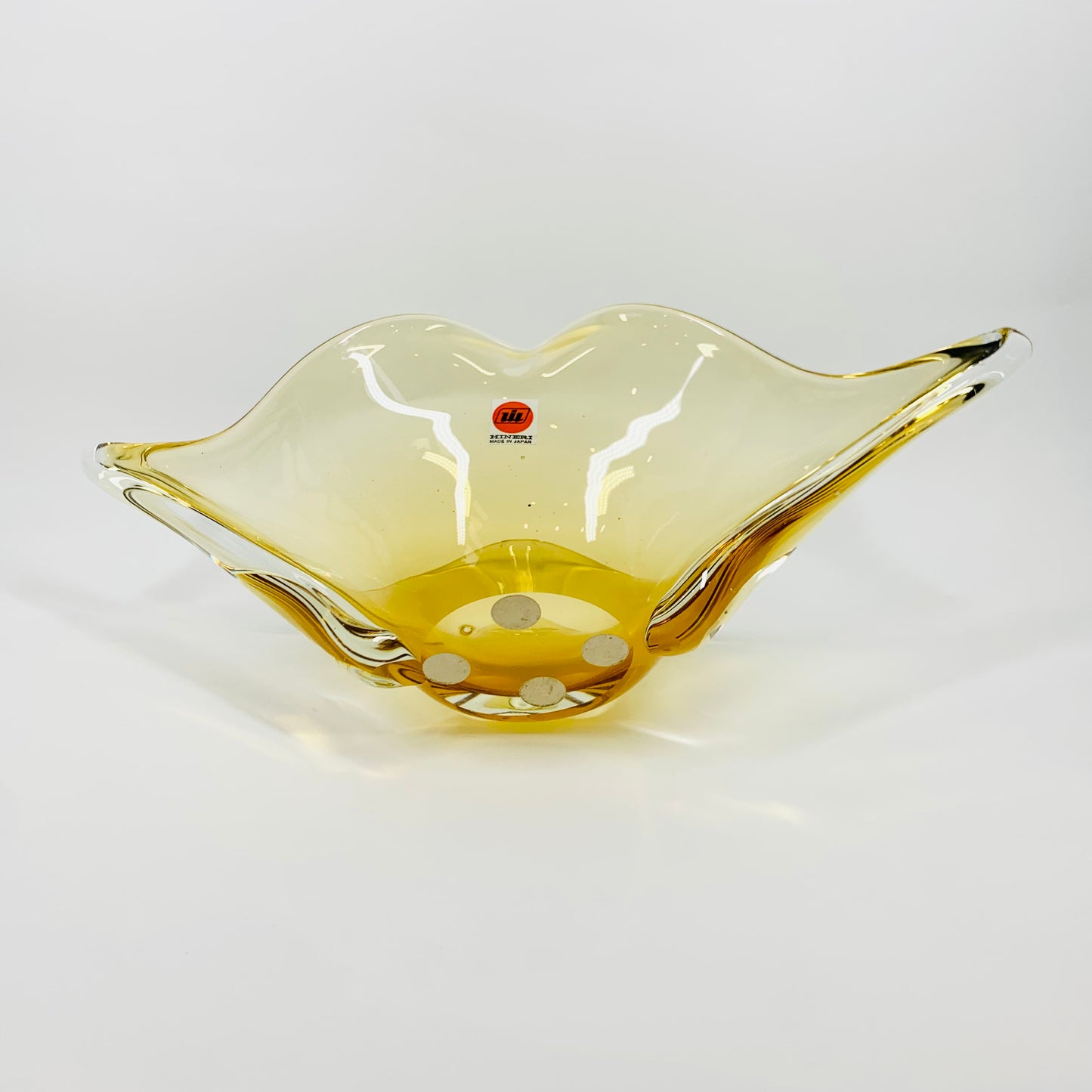 MCM JAPANESE AMBER LIP BOWL