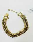 1950s WIDE CURB LINKS GOLD FILLED BRACELET