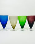 1960s HARLEQUIN WINE/COCKTAIL GLASSES