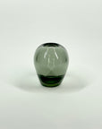 1960s HOLMEGAARD GREY GLASS MINI HEART VASE BY PER LUTKEN
