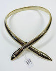 1980s OMEGA MESH SERPENT NECKLACE