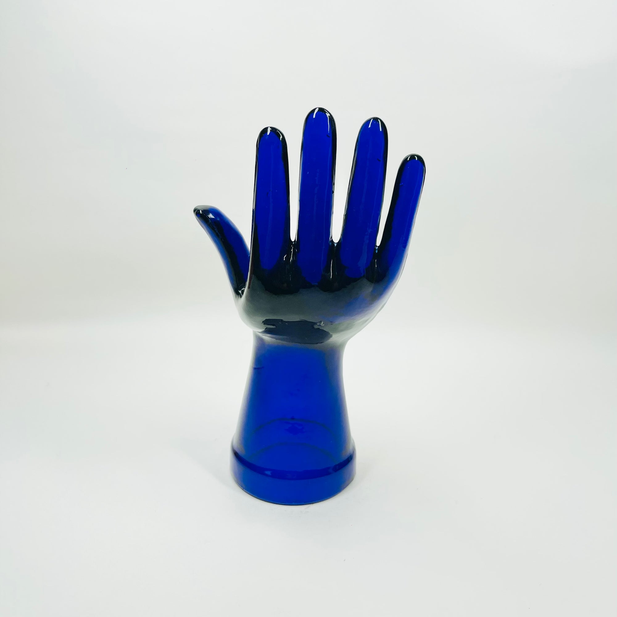 1950s USA GLASS RELIEF/SCULPTURE OF A HAND