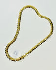 1960s 18K GP MONET S CURVES FANCY LINKS CHAIN NECKLACE