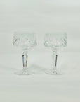 ANTIQUE BOHEMIAN HOCK CRYSTAL WINE/COCKTAIL GLASSES
