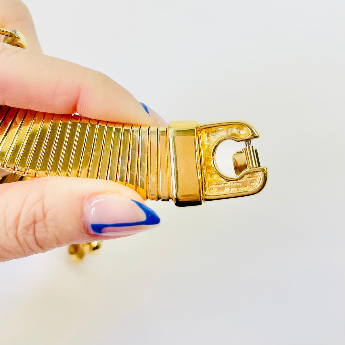1980s GIVENCY TUBOGAS LINKS DIAMANTÉ PENDANT NECKLACE