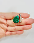 1950s DANISH BRUTALIST TOI ET MOI TURQUOISE SILVER RING