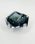 1960s PINK PURPLE GREY SOMMERSO DIAMOND FACETED GLASS BOWL