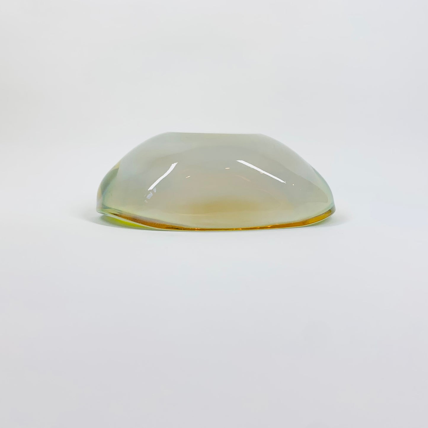 1950s LEMON OPALESCENT GLASS BOWL/ASHTRAY